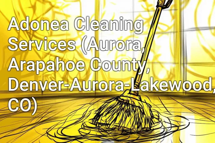 Adonea Cleaning Services (Aurora, Arapahoe County, Denver-Aurora-Lakewood, CO)