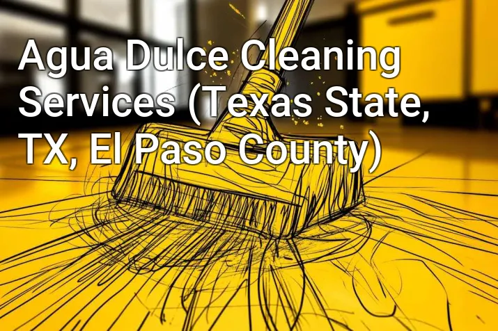 Agua Dulce Cleaning Services (Texas State, TX, El Paso County)