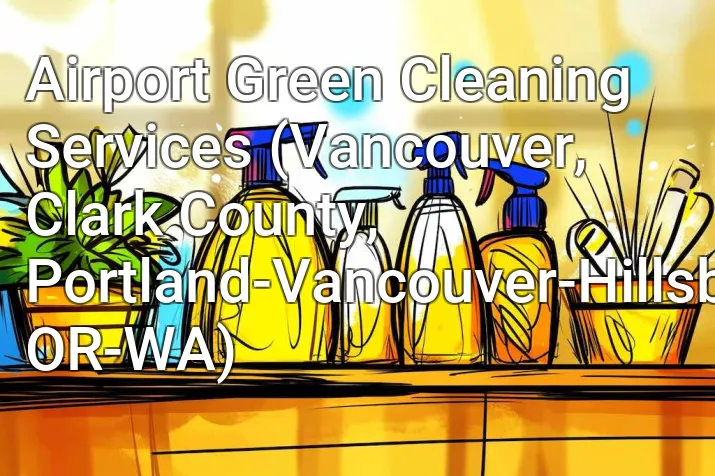 Airport Green Cleaning Services (Vancouver, Clark County, Portland-Vancouver-Hillsboro, OR-WA)