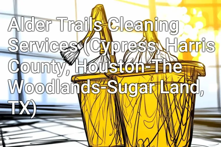 Alder Trails Cleaning Services (Cypress, Harris County, Houston-The Woodlands-Sugar Land, TX)