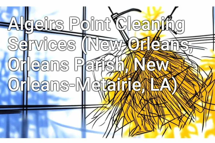 Algeirs Point Cleaning Services (New Orleans, Orleans Parish, New Orleans-Metairie, LA)