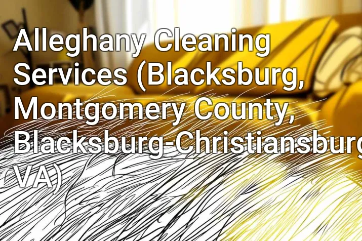 Alleghany Cleaning Services (Blacksburg, Montgomery County, Blacksburg-Christiansburg, VA)