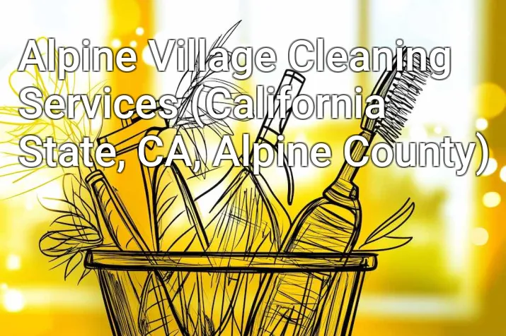 Alpine Village Cleaning Services (California State, CA, Alpine County)