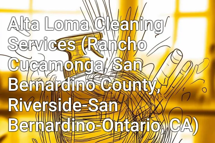 Alta Loma Cleaning Services (Rancho Cucamonga, San Bernardino County, Riverside-San Bernardino-Ontario, CA)