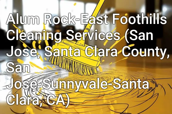 Alum Rock-East Foothills Cleaning Services (San Jose, Santa Clara County, San Jose-Sunnyvale-Santa Clara, CA)