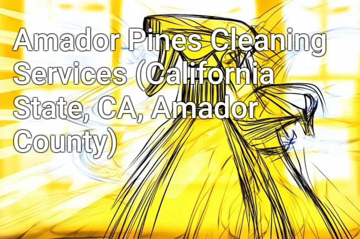 Amador Pines Cleaning Services (California State, CA, Amador County)