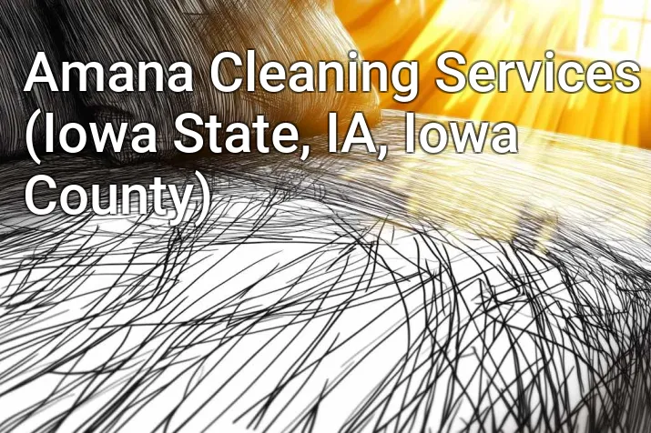 Amana Cleaning Services (Iowa State, IA, Iowa County)