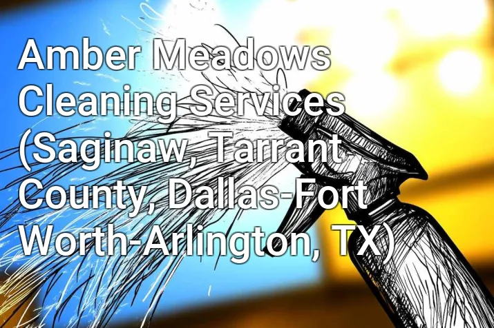 Amber Meadows Cleaning Services (Saginaw, Tarrant County, Dallas-Fort Worth-Arlington, TX)