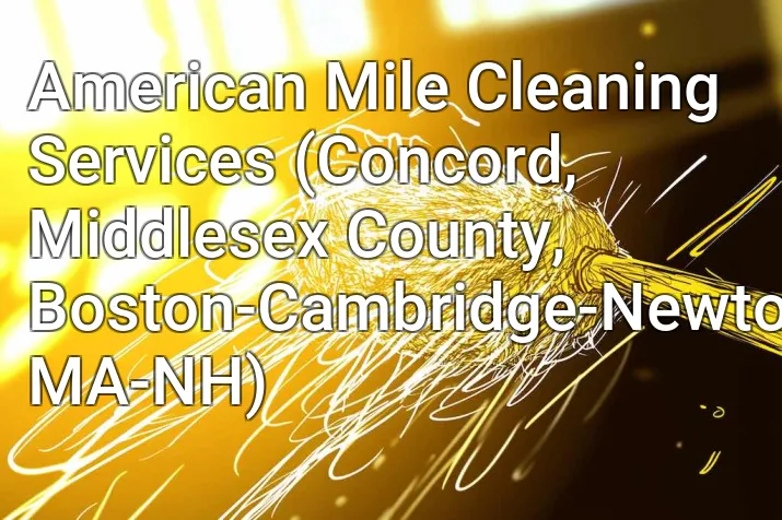 American Mile Cleaning Services (Concord, Middlesex County, Boston-Cambridge-Newton, MA-NH)