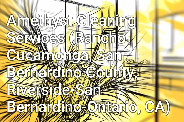 Amethyst Cleaning Services (Rancho Cucamonga, San Bernardino County, Riverside-San Bernardino-Ontario, CA)
