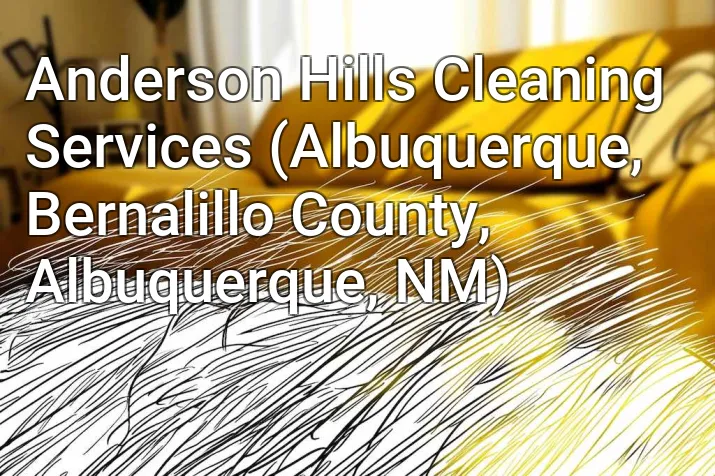 Anderson Hills Cleaning Services (Albuquerque, Bernalillo County, Albuquerque, NM)
