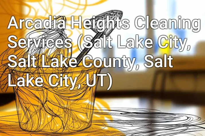 Arcadia Heights Cleaning Services (Salt Lake City, Salt Lake County, Salt Lake City, UT)