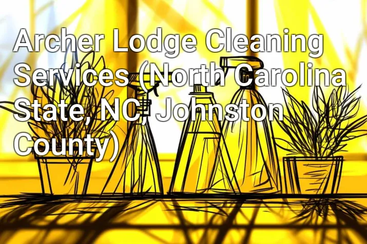 Archer Lodge Cleaning Services (North Carolina State, NC, Johnston County)
