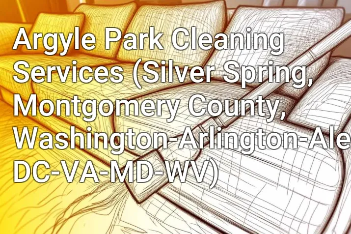 Argyle Park Cleaning Services (Silver Spring, Montgomery County, Washington-Arlington-Alexandria, DC-VA-MD-WV)