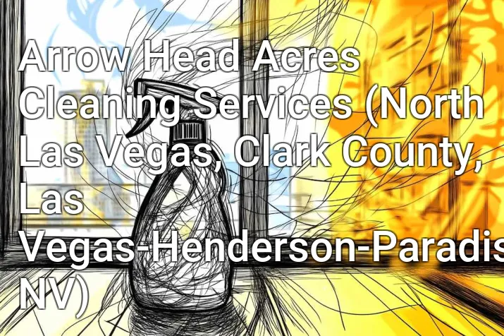 Arrow Head Acres Cleaning Services (North Las Vegas, Clark County, Las Vegas-Henderson-Paradise, NV)
