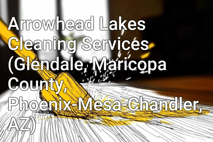 Arrowhead Lakes Cleaning Services (Glendale, Maricopa County, Phoenix-Mesa-Chandler, AZ)