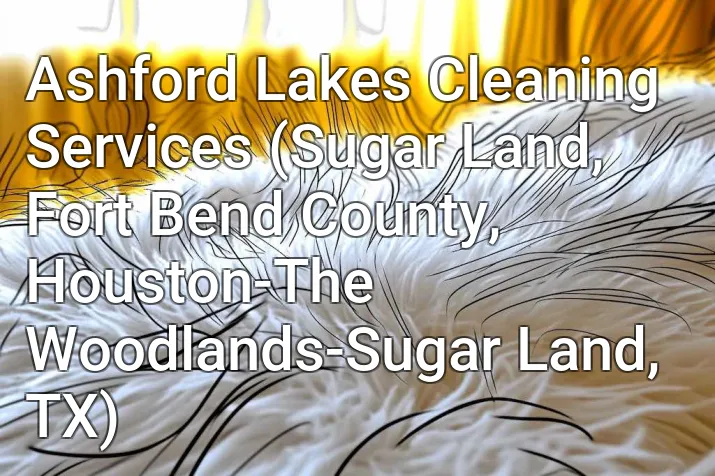 Ashford Lakes Cleaning Services (Sugar Land, Fort Bend County, Houston-The Woodlands-Sugar Land, TX)
