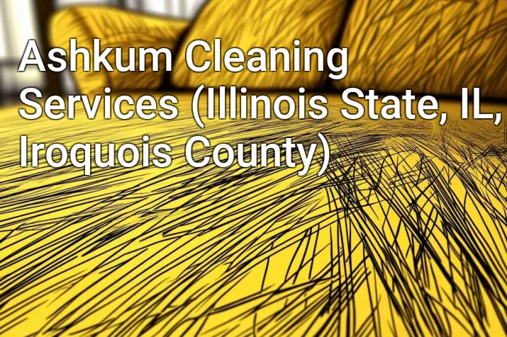 Ashkum Cleaning Services (Illinois State, IL, Iroquois County)
