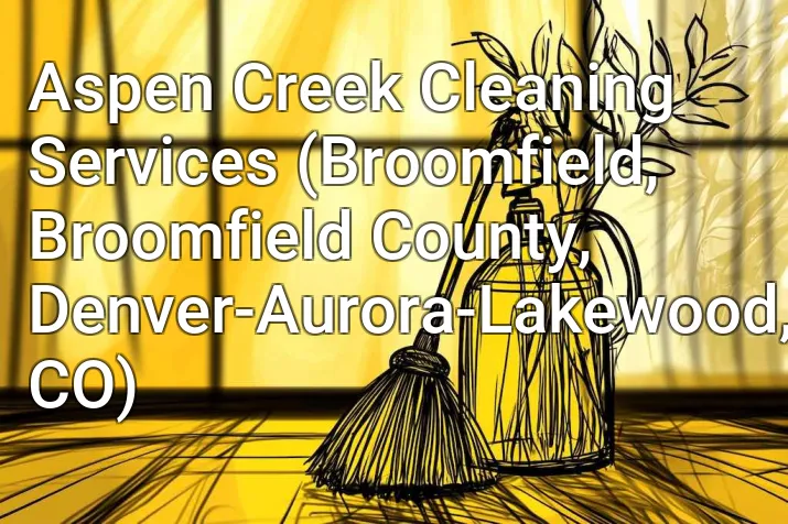 Aspen Creek Cleaning Services (Broomfield, Broomfield County, Denver-Aurora-Lakewood, CO)