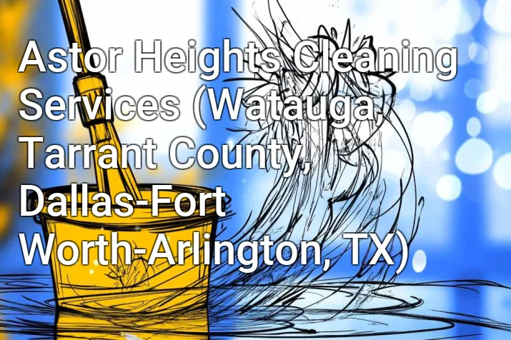 Astor Heights Cleaning Services (Watauga, Tarrant County, Dallas-Fort Worth-Arlington, TX)