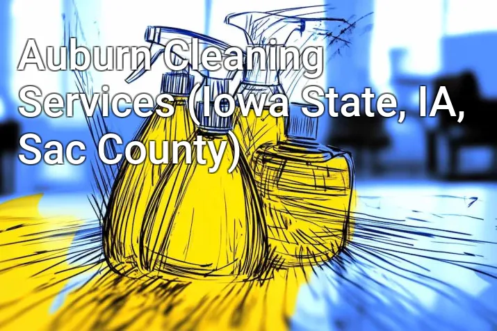 Auburn Cleaning Services (Iowa State, IA, Sac County)