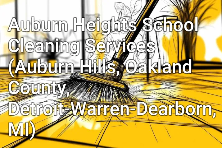 Auburn Heights School Cleaning Services (Auburn Hills, Oakland County, Detroit-Warren-Dearborn, MI)