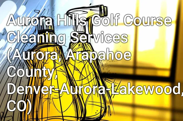Aurora Hills Golf Course Cleaning Services (Aurora, Arapahoe County, Denver-Aurora-Lakewood, CO)