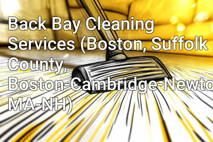 Back Bay Cleaning Services (Boston, Suffolk County, Boston-Cambridge-Newton, MA-NH)