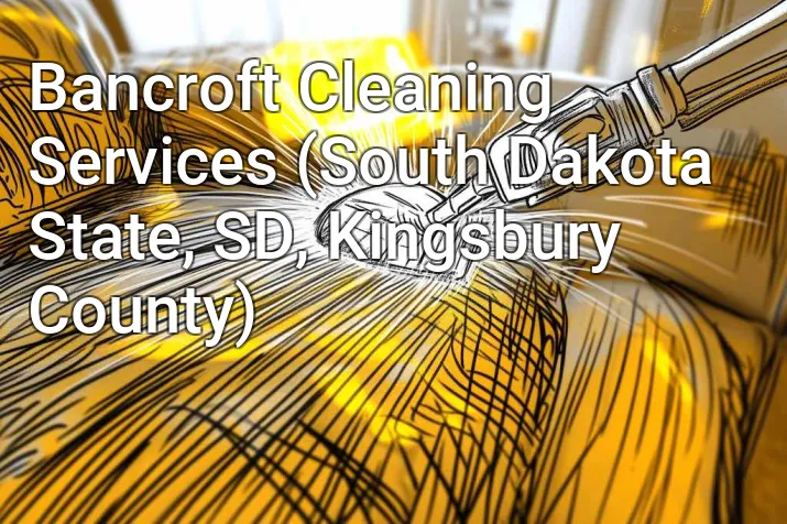 Bancroft Cleaning Services (South Dakota State, SD, Kingsbury County)