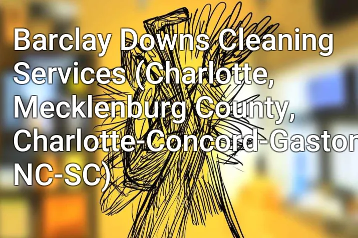 Barclay Downs Cleaning Services (Charlotte, Mecklenburg County, Charlotte-Concord-Gastonia, NC-SC)