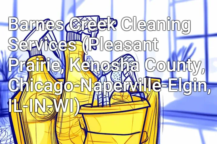 Barnes Creek Cleaning Services (Pleasant Prairie, Kenosha County, Chicago-Naperville-Elgin, IL-IN-WI)