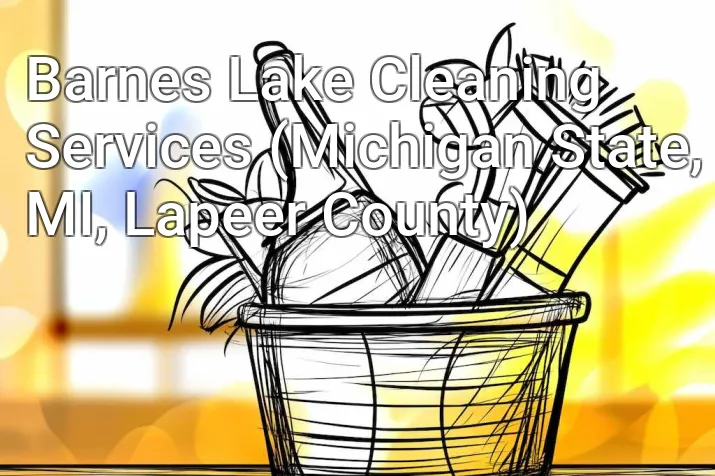 Barnes Lake Cleaning Services (Michigan State, MI, Lapeer County)