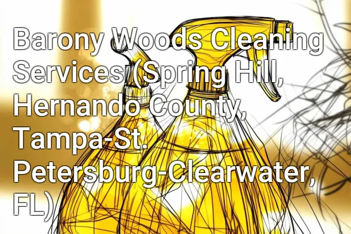 Barony Woods Cleaning Services (Spring Hill, Hernando County, Tampa-St. Petersburg-Clearwater, FL)