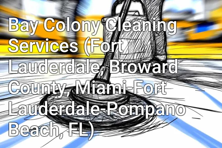 Bay Colony Cleaning Services (Fort Lauderdale, Broward County, Miami-Fort Lauderdale-Pompano Beach, FL)