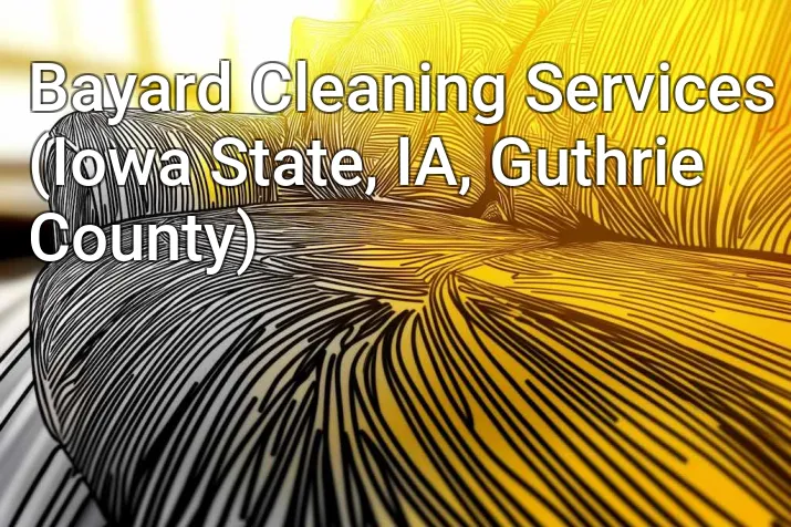 Bayard Cleaning Services (Iowa State, IA, Guthrie County)