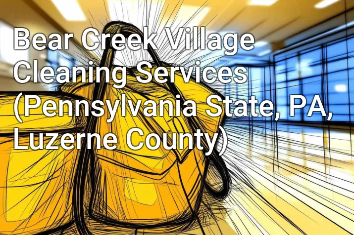 Bear Creek Village Cleaning Services (Pennsylvania State, PA, Luzerne County)