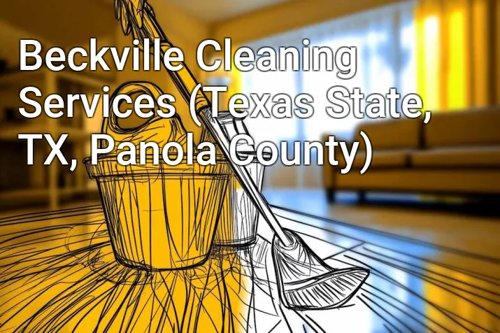 Beckville Cleaning Services (Texas State, TX, Panola County)
