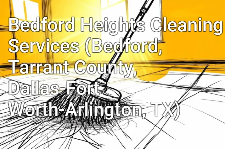 Bedford Heights Cleaning Services (Bedford, Tarrant County, Dallas-Fort Worth-Arlington, TX)
