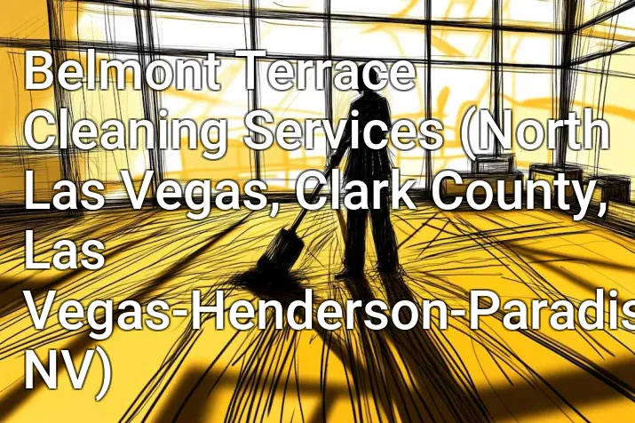 Belmont Terrace Cleaning Services (North Las Vegas, Clark County, Las Vegas-Henderson-Paradise, NV)