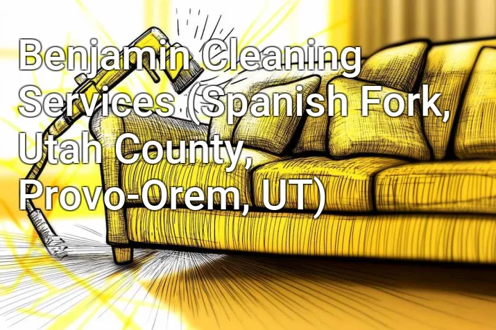 Benjamin Cleaning Services (Spanish Fork, Utah County, Provo-Orem, UT)