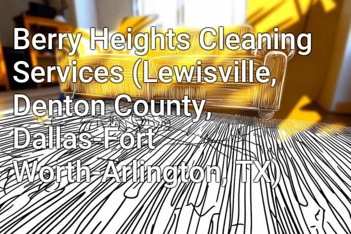 Berry Heights Cleaning Services (Lewisville, Denton County, Dallas-Fort Worth-Arlington, TX)