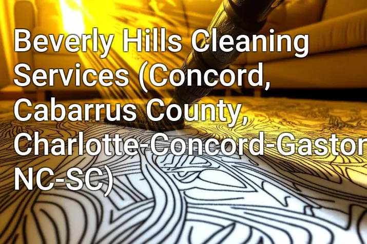 Beverly Hills Cleaning Services (Concord, Cabarrus County, Charlotte-Concord-Gastonia, NC-SC)