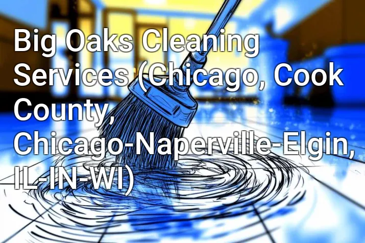 Big Oaks Cleaning Services (Chicago, Cook County, Chicago-Naperville-Elgin, IL-IN-WI)
