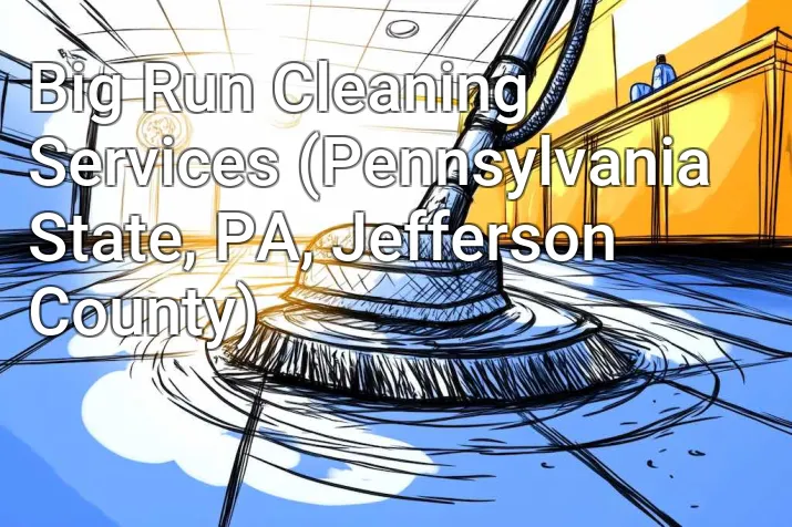 Big Run Cleaning Services (Pennsylvania State, PA, Jefferson County)