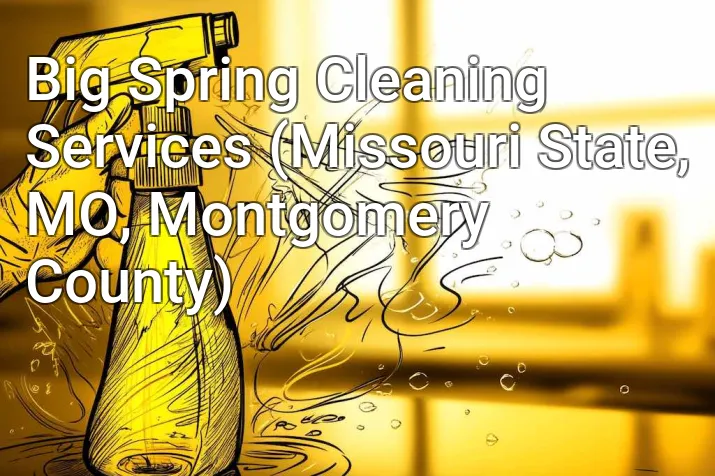 Big Spring Cleaning Services (Missouri State, MO, Montgomery County)