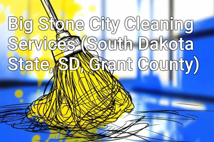 Big Stone City Cleaning Services (South Dakota State, SD, Grant County)