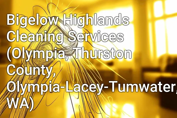 Bigelow Highlands Cleaning Services (Olympia, Thurston County, Olympia-Lacey-Tumwater, WA)