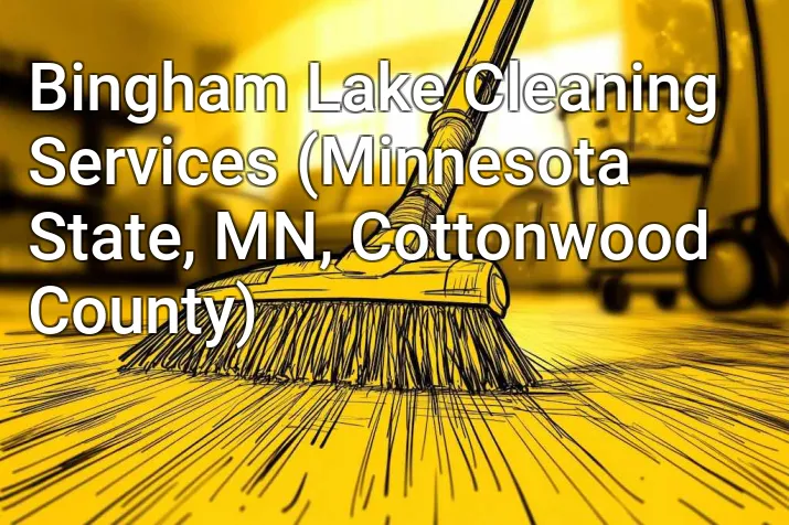 Bingham Lake Cleaning Services (Minnesota State, MN, Cottonwood County)