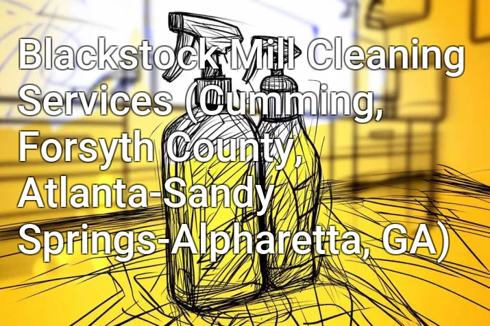 Blackstock Mill Cleaning Services (Cumming, Forsyth County, Atlanta-Sandy Springs-Alpharetta, GA)