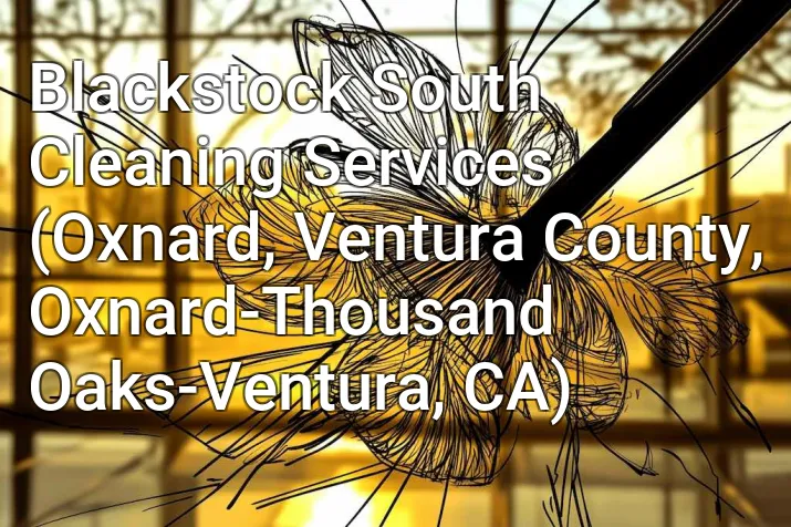Blackstock South Cleaning Services (Oxnard, Ventura County, Oxnard-Thousand Oaks-Ventura, CA)